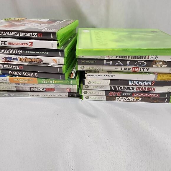 XBox 360 Lot of 19 Games Pre-owned Untested Variety Games Farcry2 March Madness - Picture 6 of 6